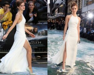 Emma Watson arrasa com look total White em première