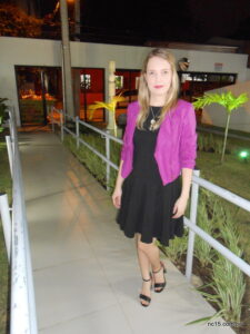 Meu look de sexta-feira: preto + rosa