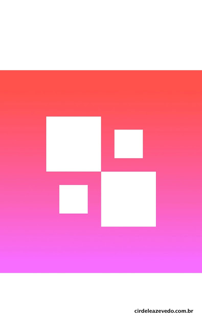 Novo logo do App nas cores rosa e branco